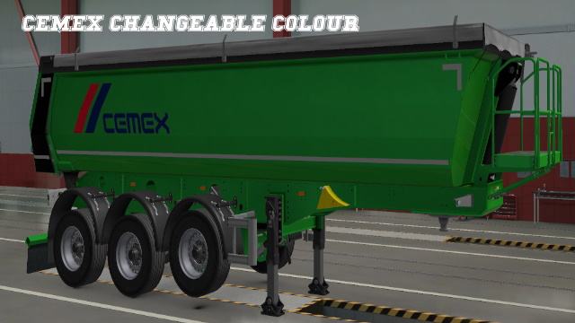 Cemex Dumper Trailer Changeable Colour