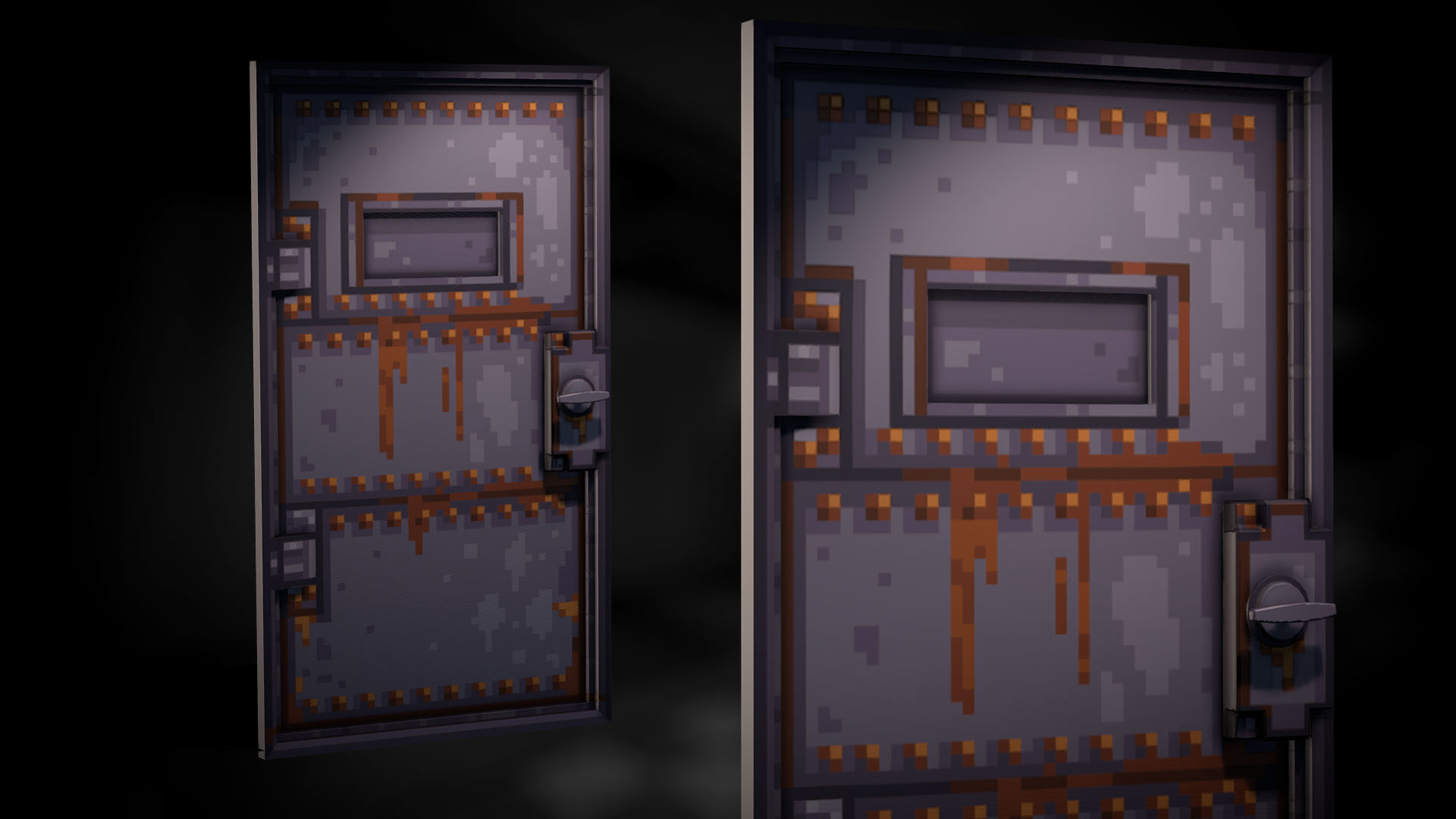 Pixel Armored Door