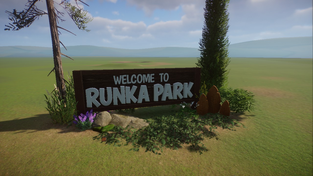 Double Sided Wooden Park Welcome Sign preview