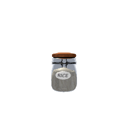 Jar rice-kitchen