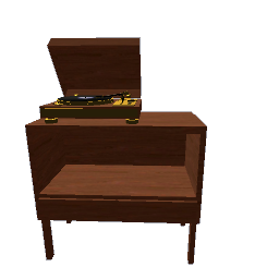 record player on stand preview