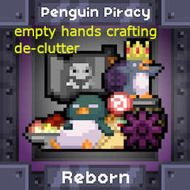 Penguin Piracy empty hands crafting de-clutter