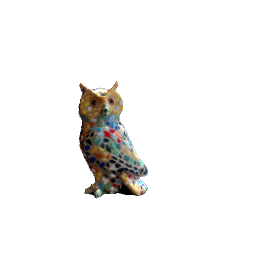 mosiac owl statue