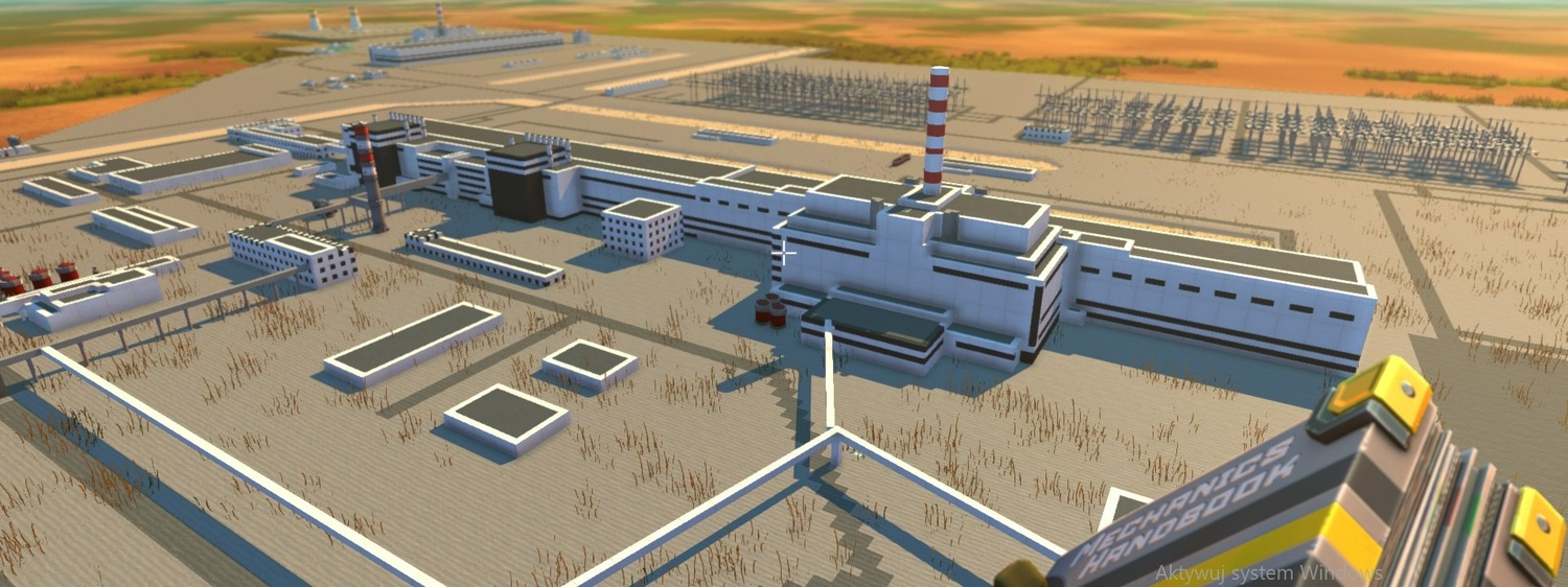 the Chernobyl necluar power plant with ractor : 1,2,3,4,5,6