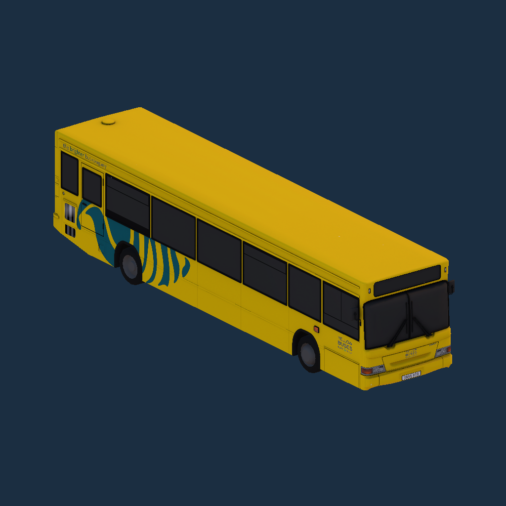 Dennis Dart SLF 11.3m Yellow Buses - Green Shell