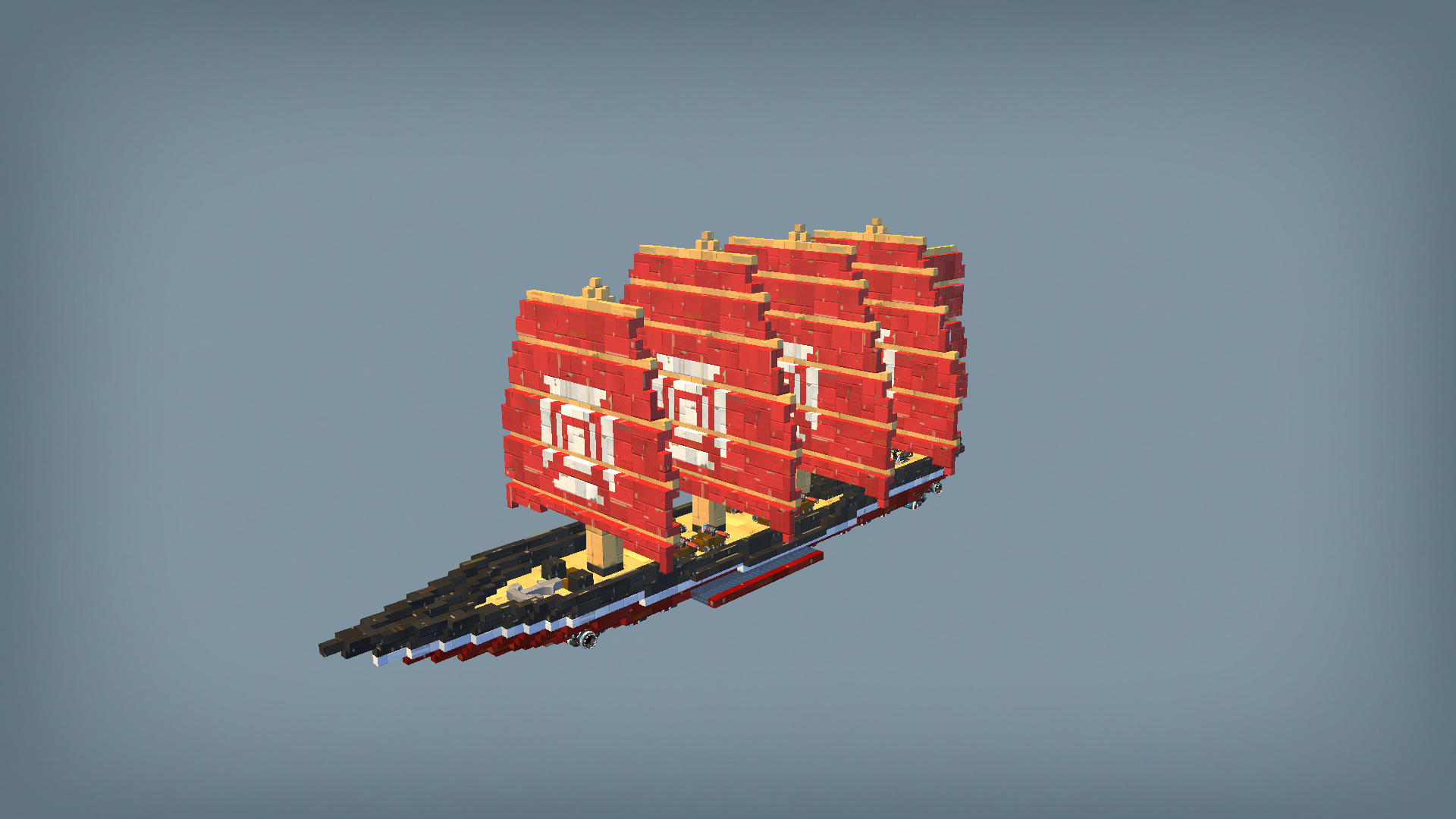 Old chinese fight boat