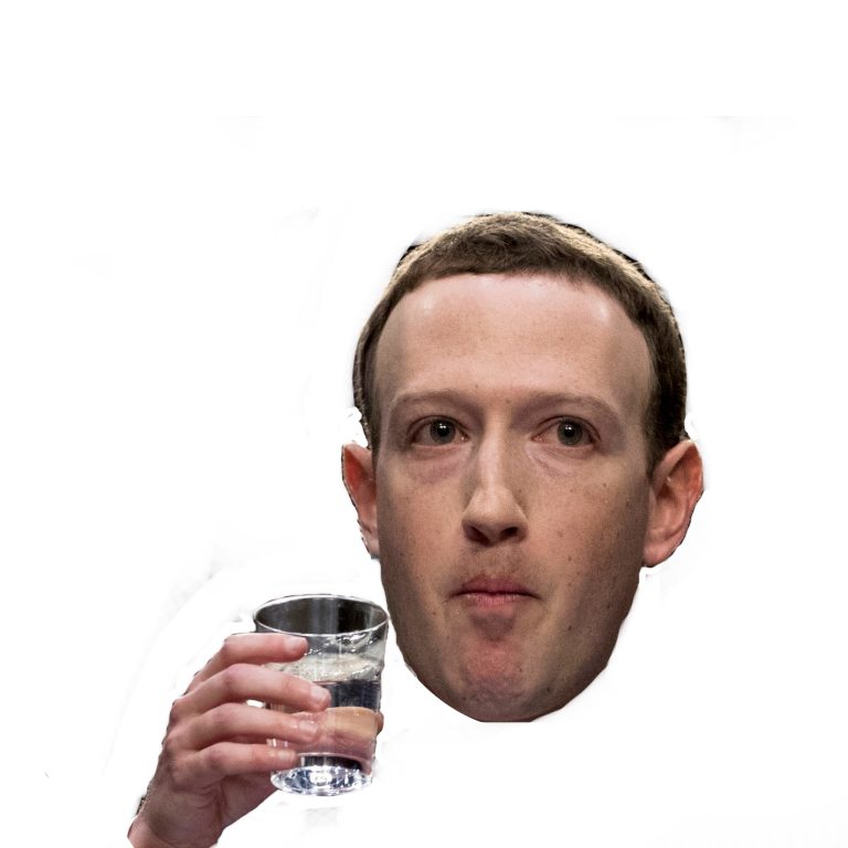 The Zucc drinking water (Hat)