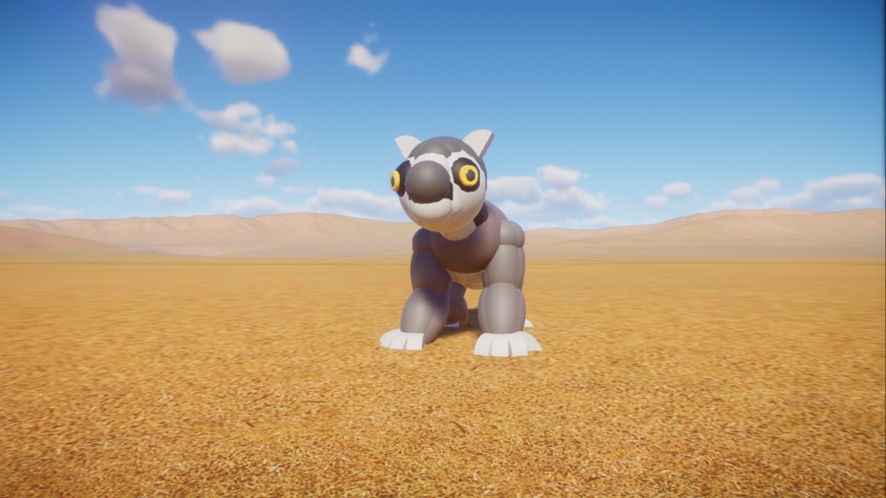 lemur statue