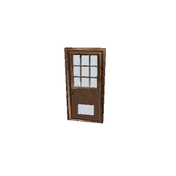 door with pet door preview