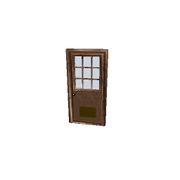 door with pet door preview