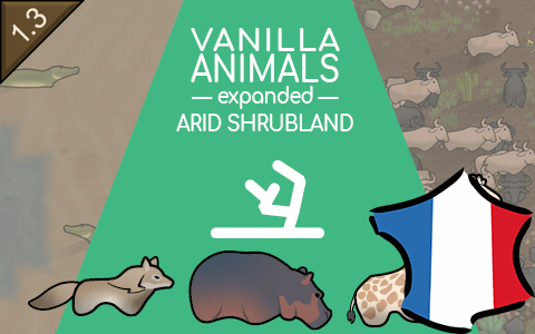 Vanilla Animals Expanded — Arid Shrubland [Fr]