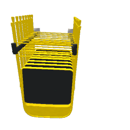 Hanging rack of chairs