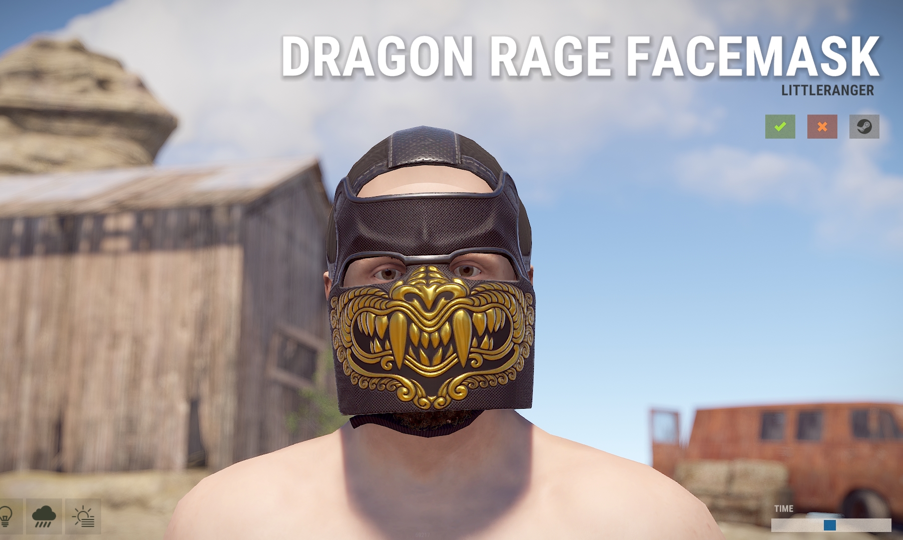 Dragon Rage Facemask
