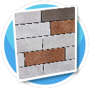 Tiles white brown
