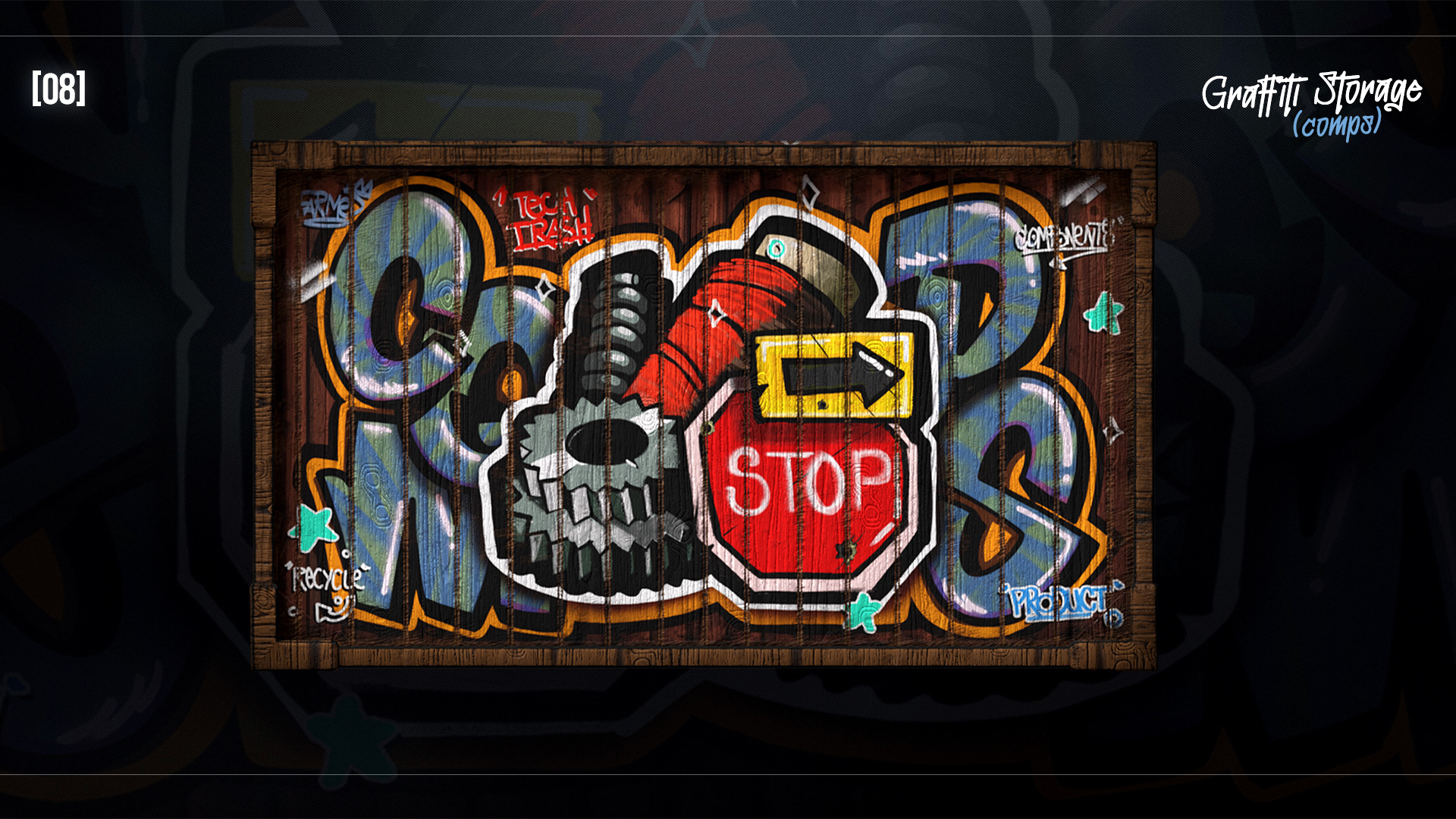 Graffiti Component Storage