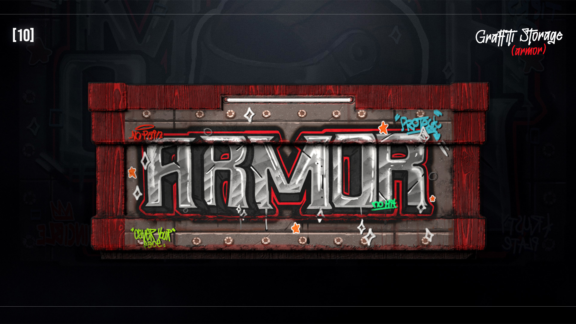 Graffiti Armor Storage