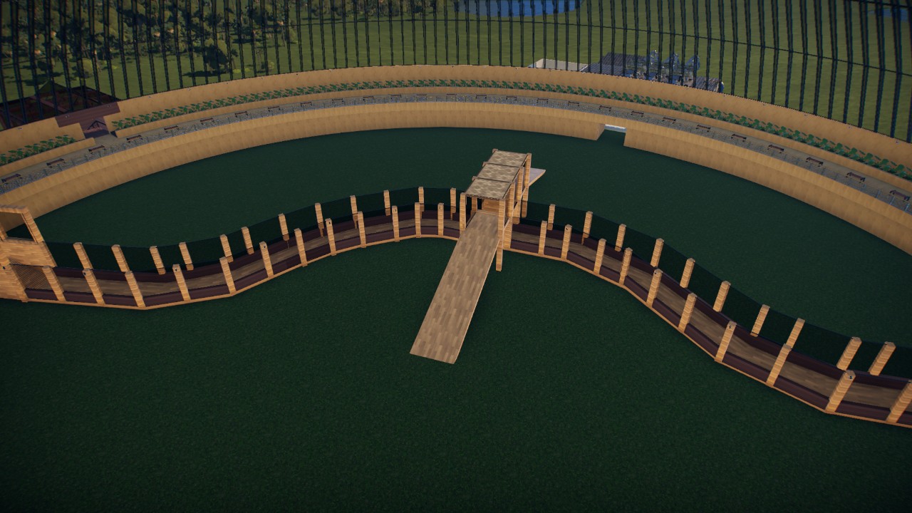 9000m dome with desrtscrub theme lower walkway,