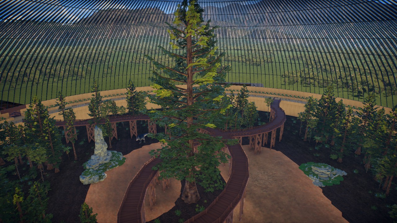 17000m dome with high walkway