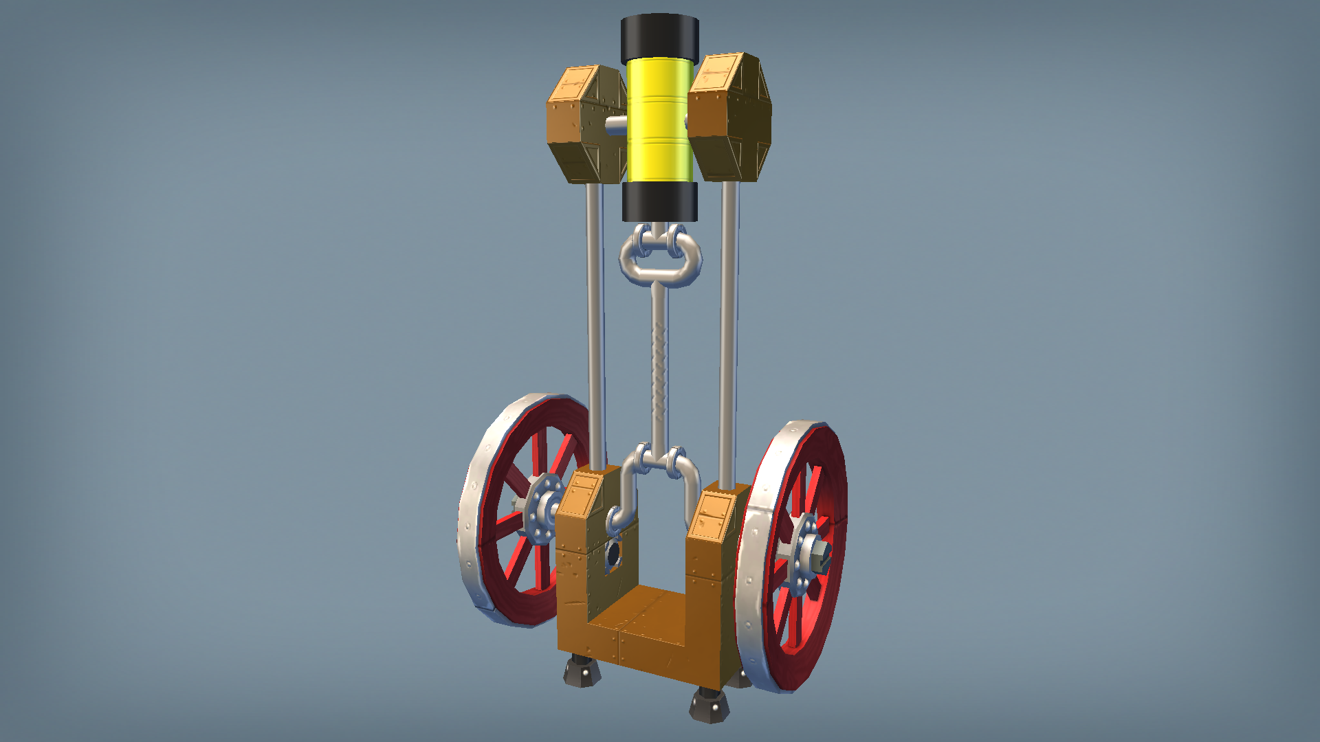 Vertikal steam engine