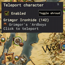 Teleport Character