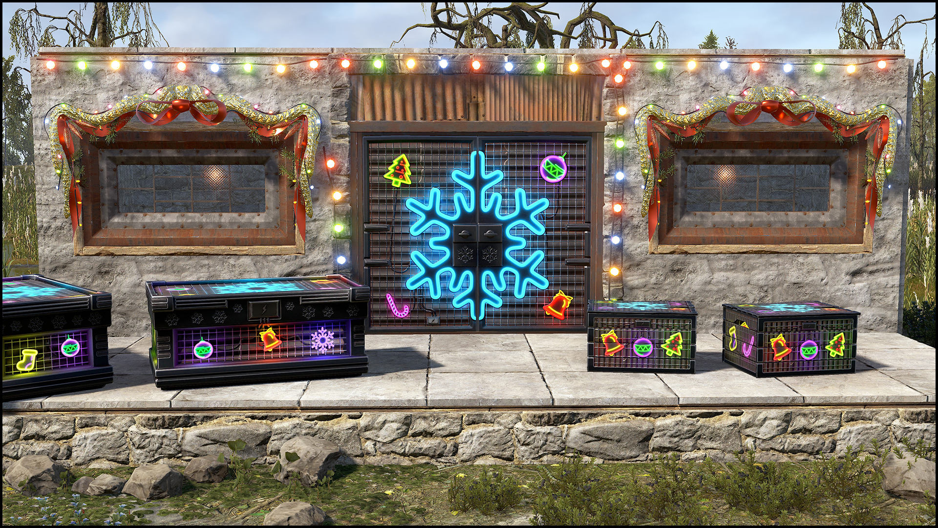 Neon Snowflake Small Box