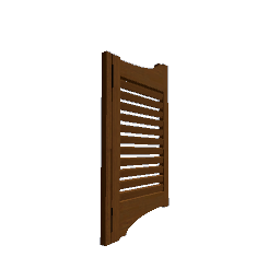 Saloon Door Right 50cm Dark Wood Nut