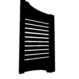 Saloon Door Left 50cm Black Gloss