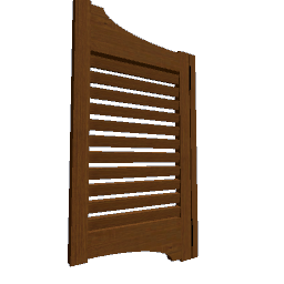 Saloon Door Left 50cm Dark Wood Nut