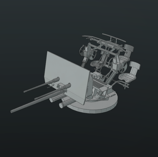 USA37+12.7X2(M42 Armored Gun Mount)