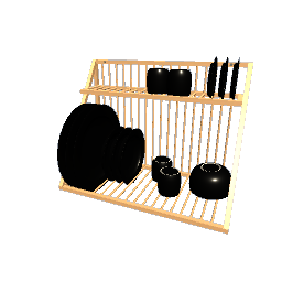 Hanging Crockery Shelf