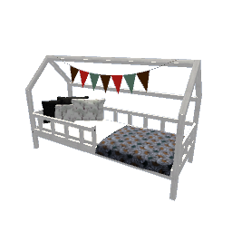 Kids Bed White Oak