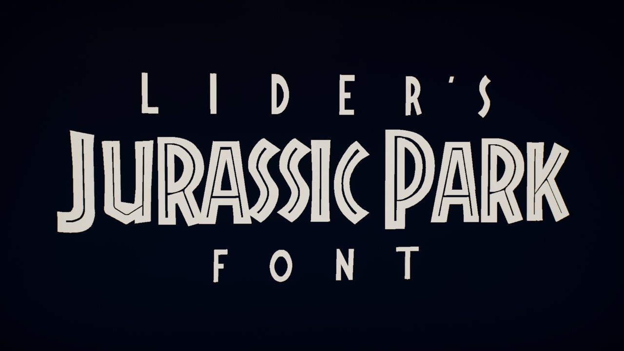LideR's Jurassic Park Font