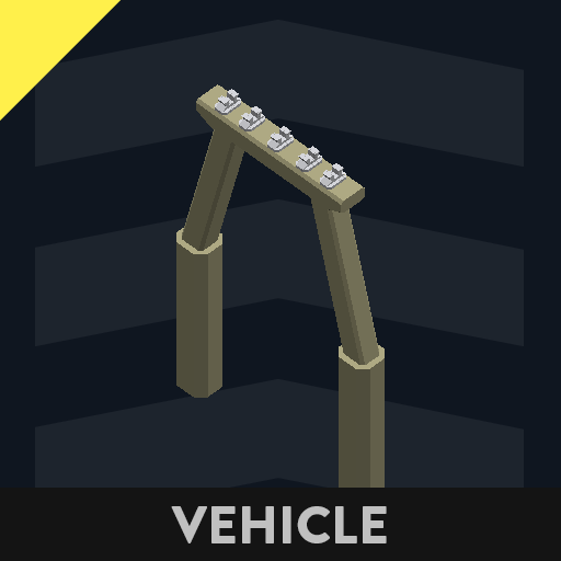 short concrete trestle pier