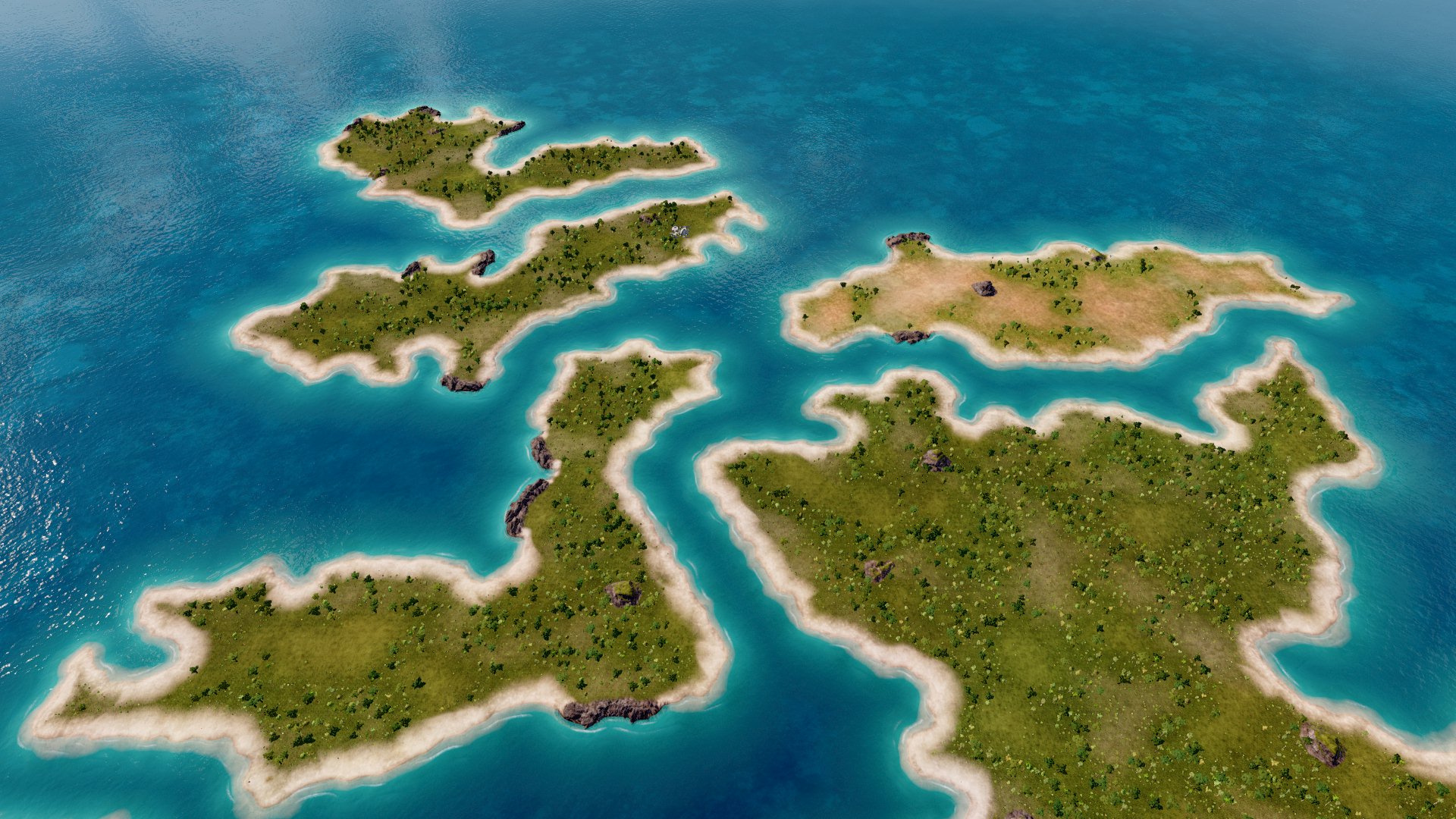 Good map, lots of resources, no volcano