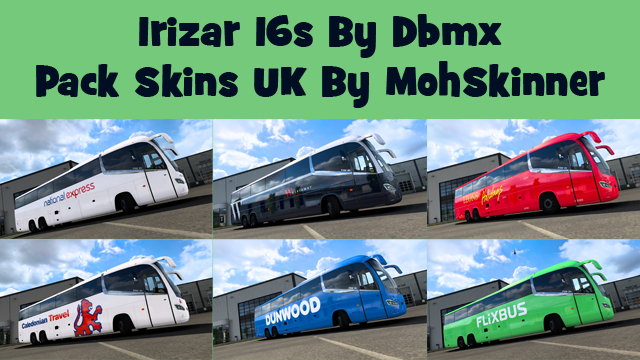 [Irizar I6s DBMX] Pack Skins UK Buses 6x2