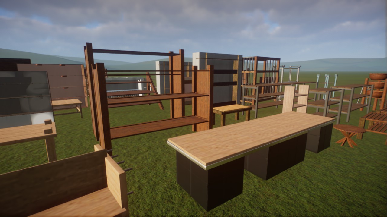 Anna's: Planet Zoo WorkshopCollection - VendorDisplay Furniture - BigPack