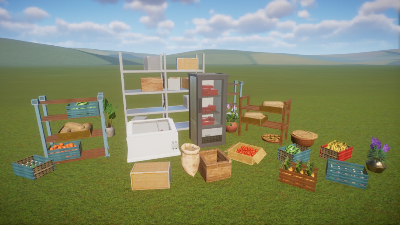 Anna's: Supermarket Interior Props Collection