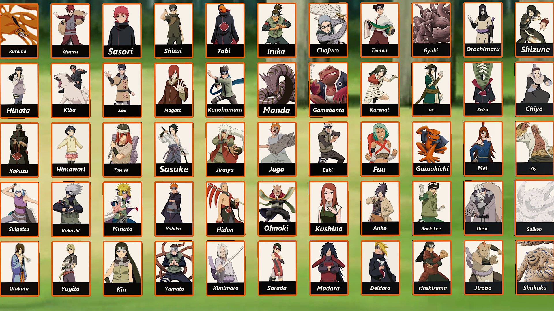 naruto anime guess who board game Steam Workshop::Naruto Guess Who