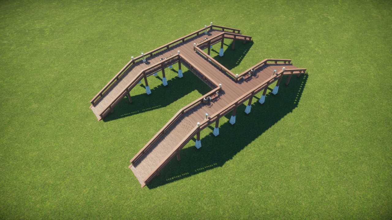 Elevated Viewing Deck H-Shaped