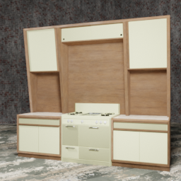 Kitchen set wit stove (Bege)