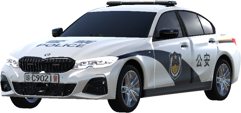 Chinese police car livery