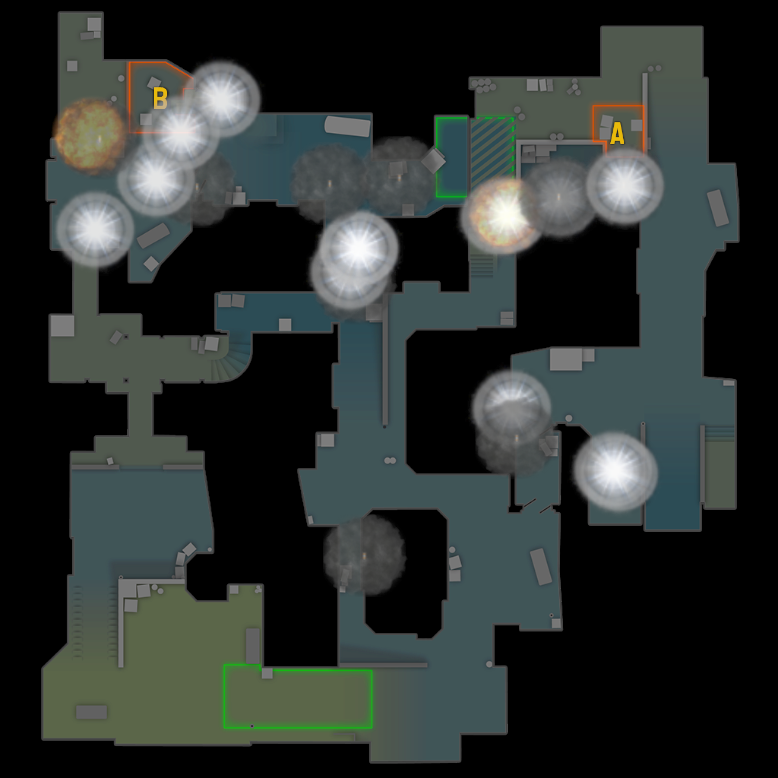 TeamSpark Dust2 Best utility guide – Counter-Strike 2 Mod
