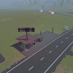Low Brick Modern Gas Station (Update 0.6)