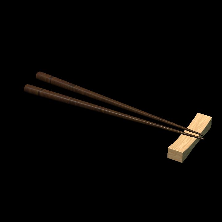 Chopsticks on holder