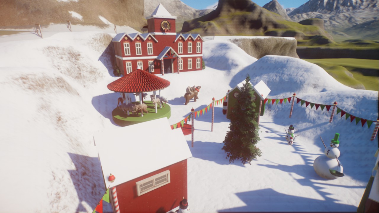 Christmas Town Reindeer Habitat