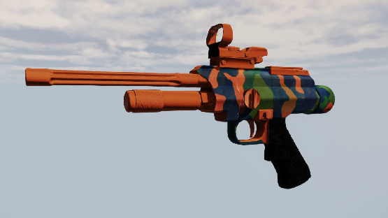 Orange Camo Dartgun [Free Drop / Store]