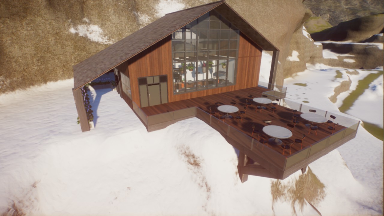 Modern Mountaintop Restaurant