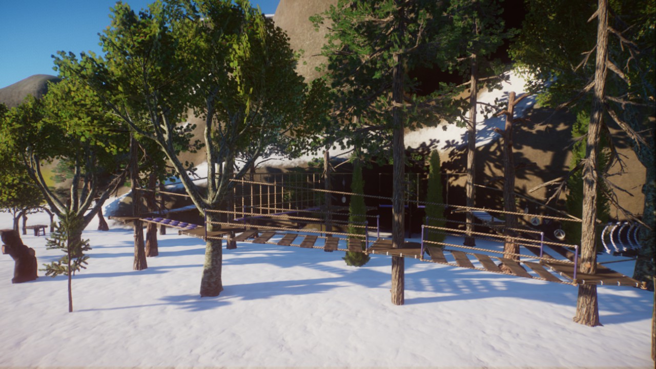 High Ropes Course Climbing Frame