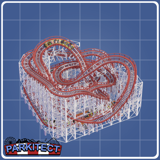 10x10 Wooden Roller Coaster
