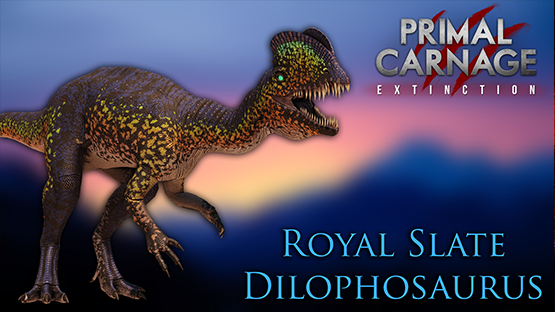 Slate Royal Dilohposaurus [Meltdown 2022]
